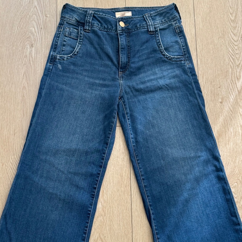 KUT from the Kloth Meg High Waist Wide Leg Jeans (Expertise)